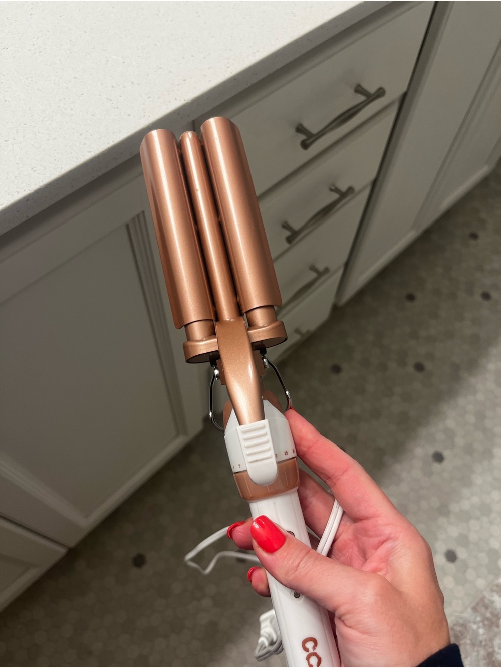 Ulta Beauty Triple Barrel Hair Waver - Rose Gold and White